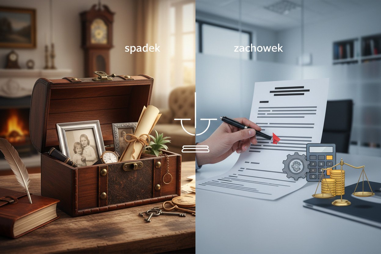 Czym różni się spadek od zachowku w polskim prawie