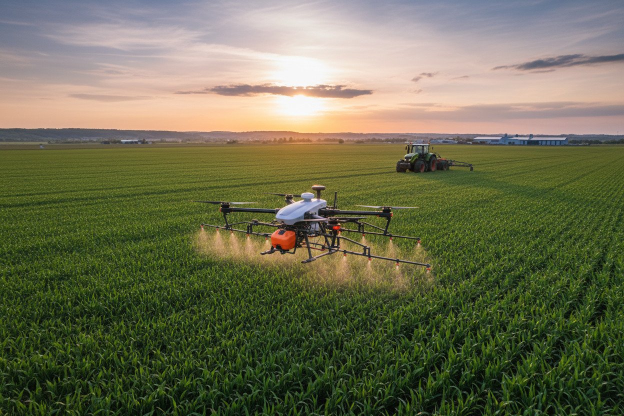 Drony rolnictwo — precyzja, która przekłada się na plony