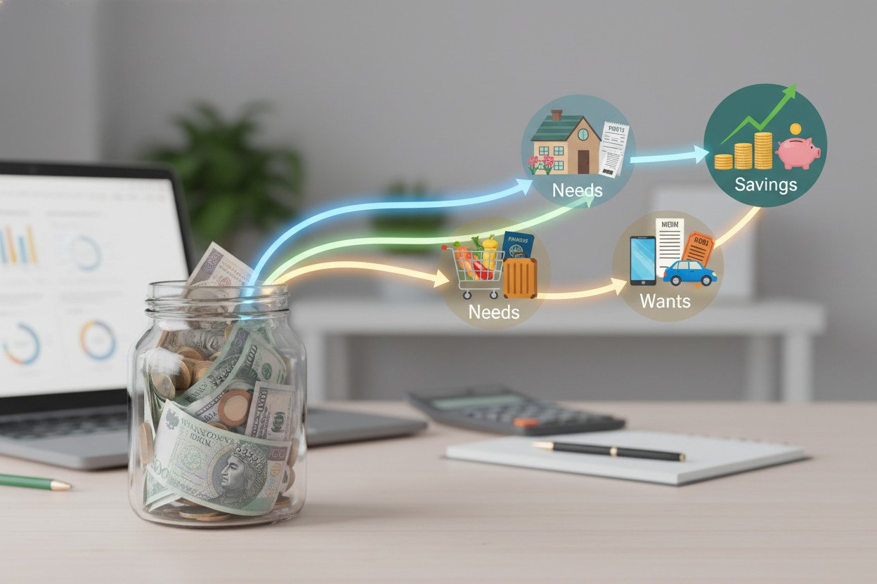 Metoda 50/30/20 — budżet domowy z gotowym podziałem