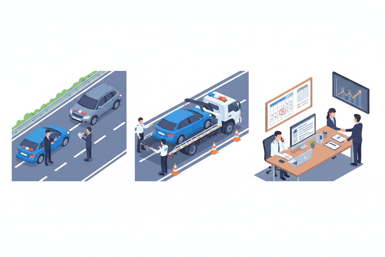 Odszkodowanie OC — procedura krok po kroku po wypadku drogowym
