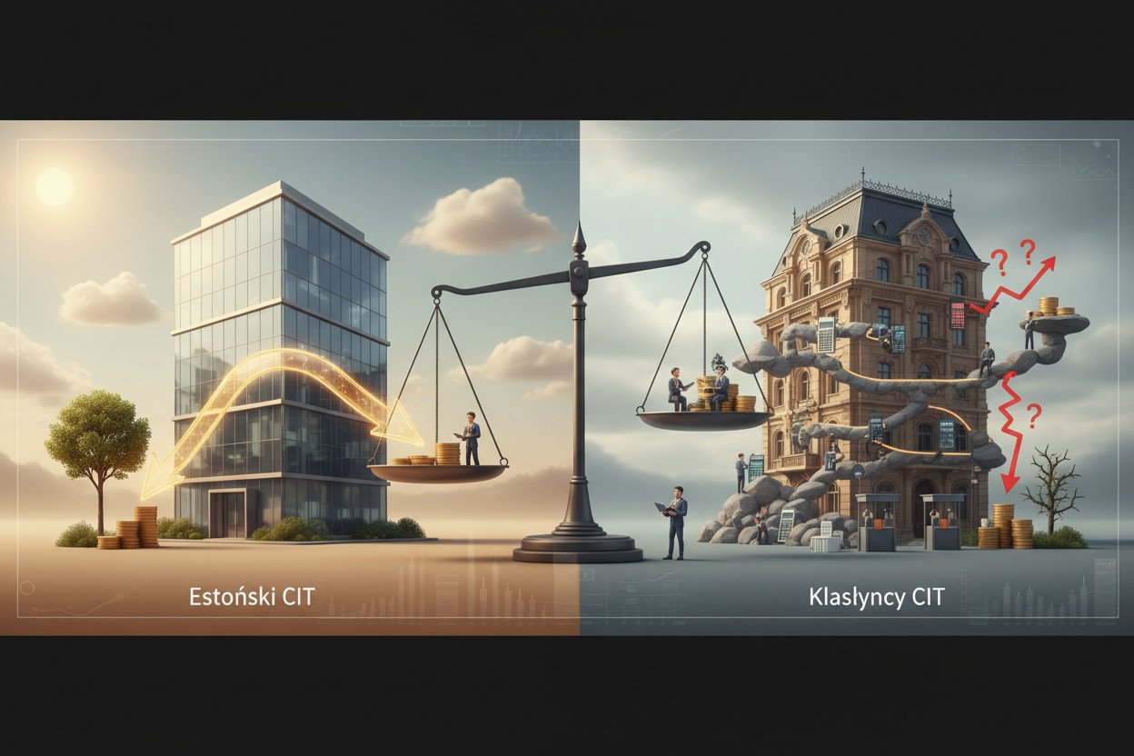 Ryczałt od spółek a klasyczny CIT — porównanie przy różnych scenariuszach